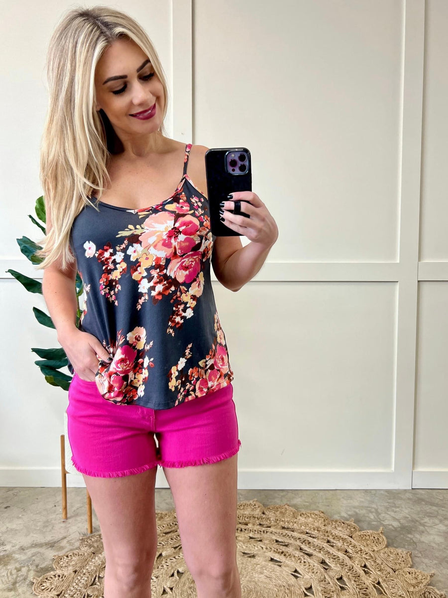 Hot Pink Denim Shorts By Judy Blue – Iris & Rainbow Boutique