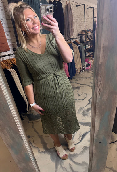 Crochet Midi Dress Blowout Friday