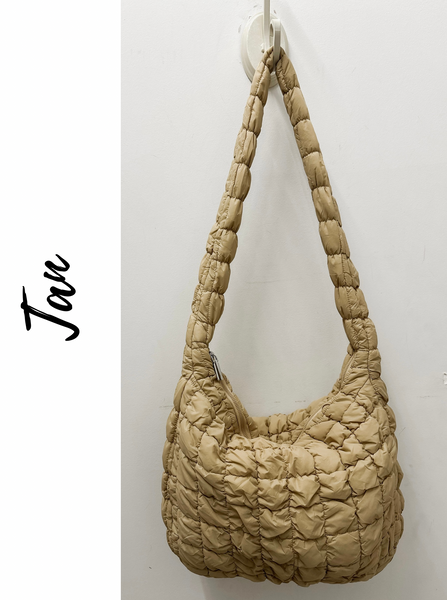 Large Quilted Puff Tote