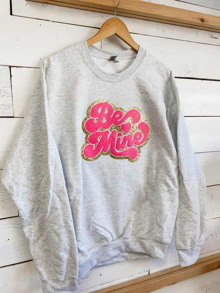 Be Mine Crewneck in Pink