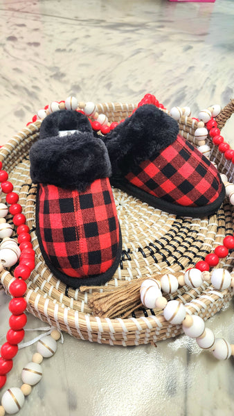 Corky Red Plaid Slipper STEAL