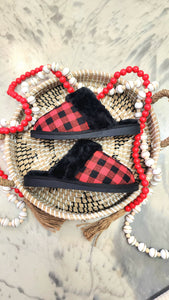 Corky Red Plaid Slipper STEAL