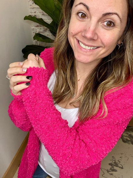 Pink Popcorn Sweater