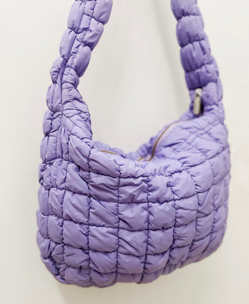 Large Quilted Puff Tote