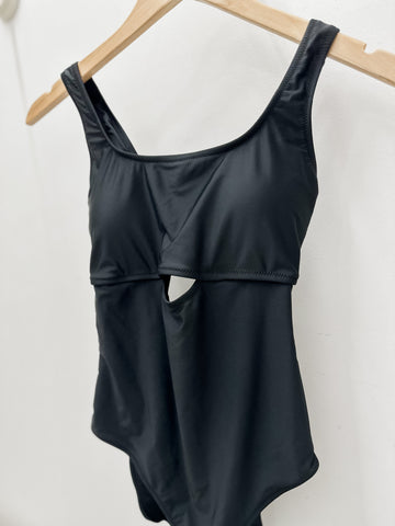 Cut Out One-Piece Swimsuit w/ Removable Bra Pads