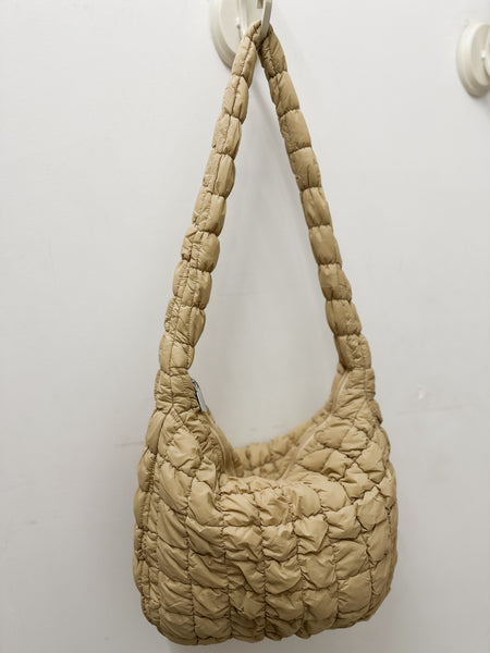 Large Quilted Puff Tote