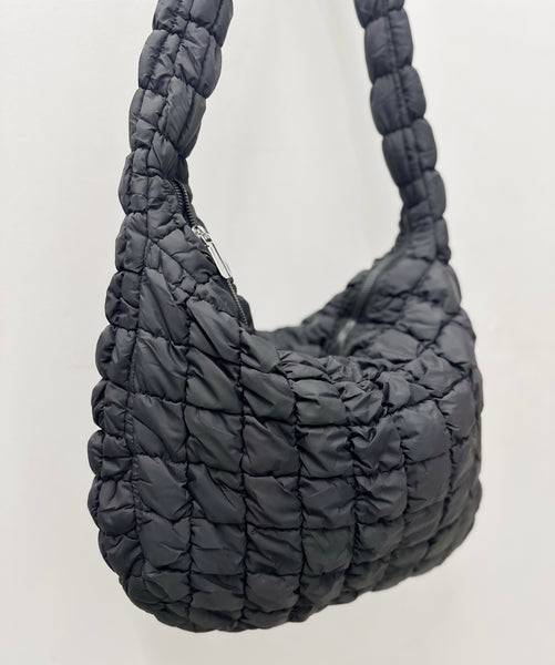 Large Quilted Puff Tote