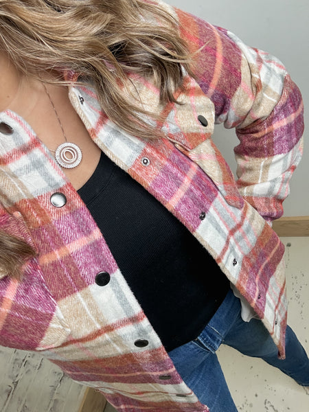 Sunset Plaid Norah Plaid Shacket