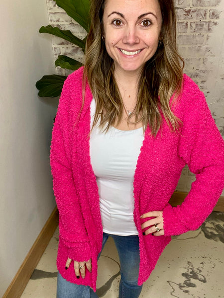 Pink Popcorn Sweater