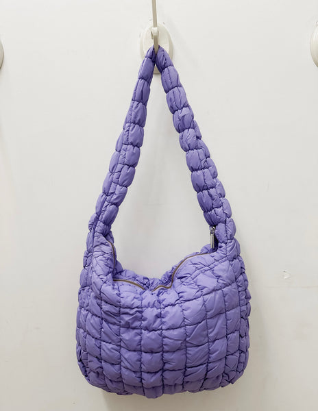 Large Quilted Puff Tote