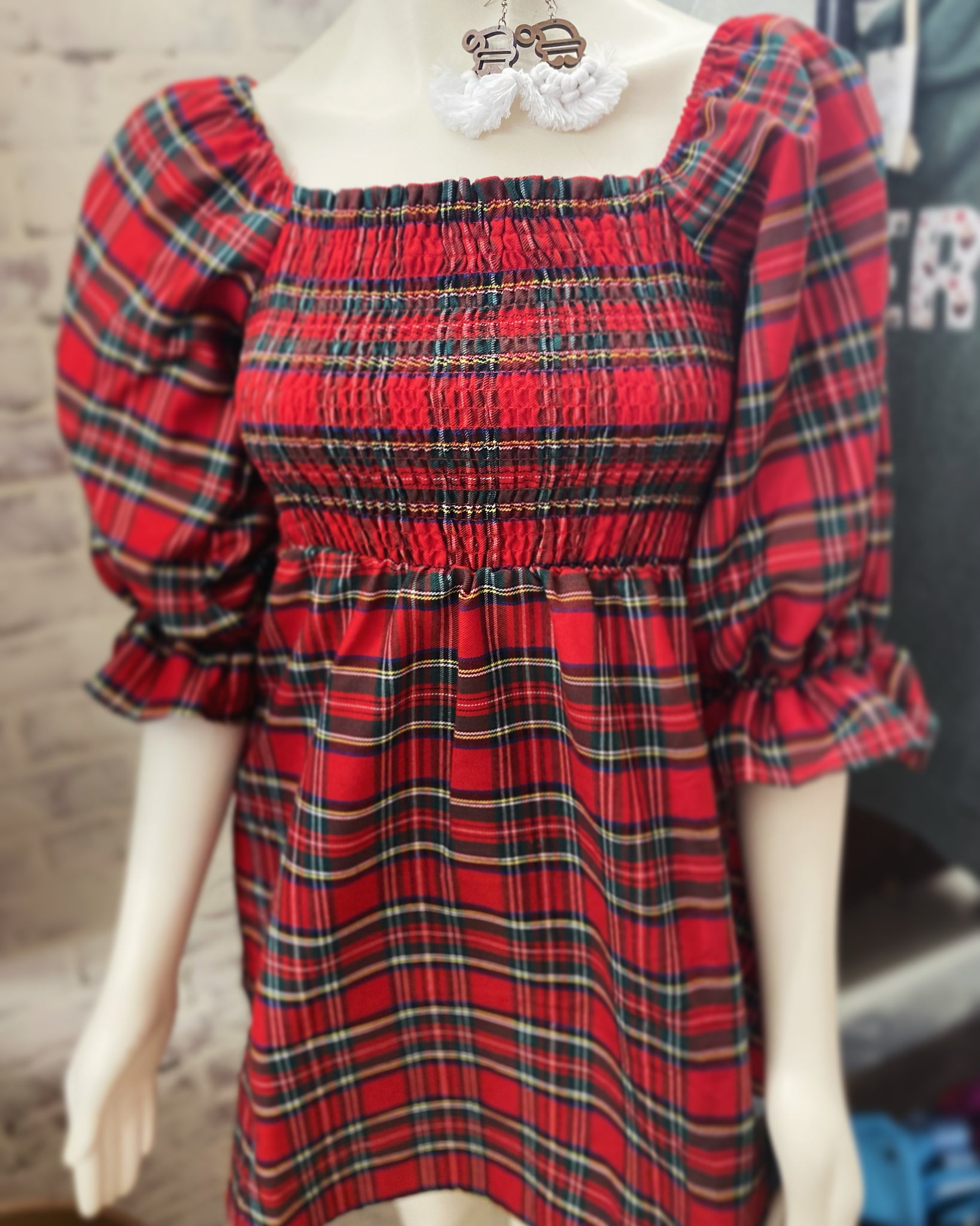 Holiday Plaid Dress