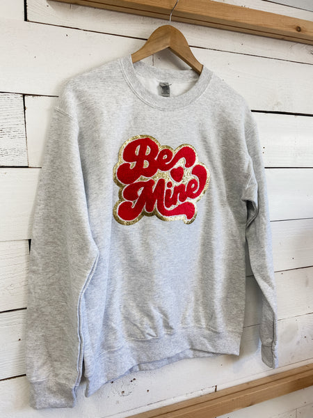 Be Mine Crewneck in Red