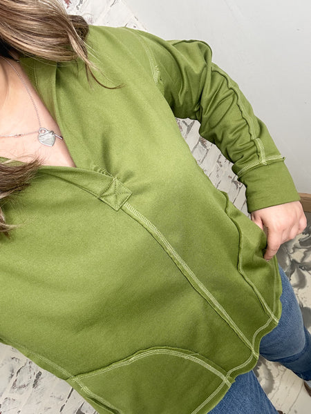 Oversized Collar Layla Olive