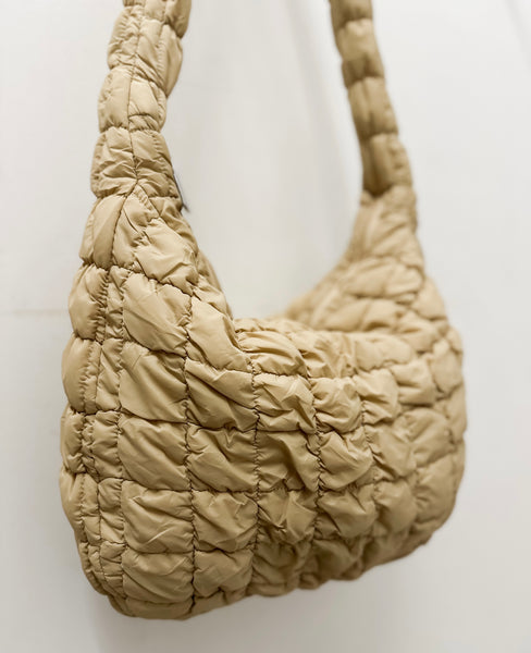 Large Quilted Puff Tote