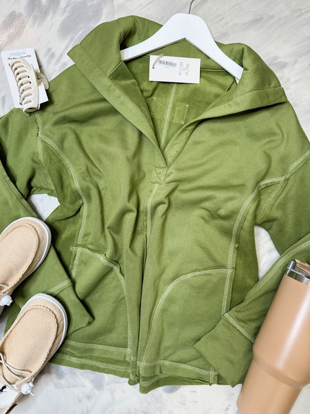 Oversized Collar Layla Olive