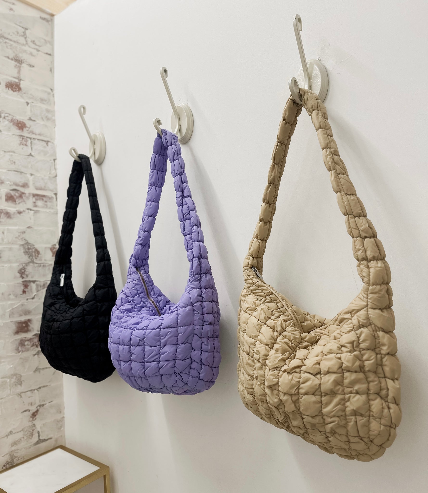 Large Quilted Puff Tote