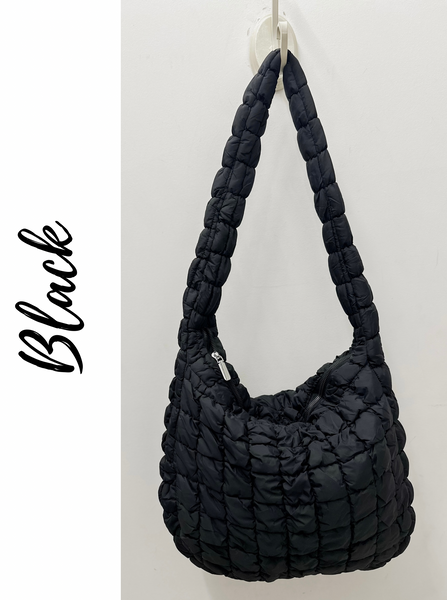 Large Quilted Puff Tote