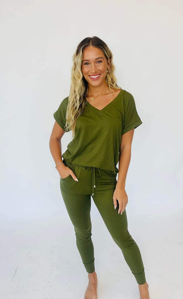 Kristie V-neck Lounge Set