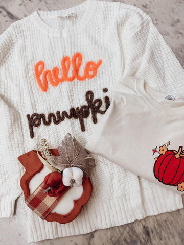 Luxury Hello Pumpkin Sweater