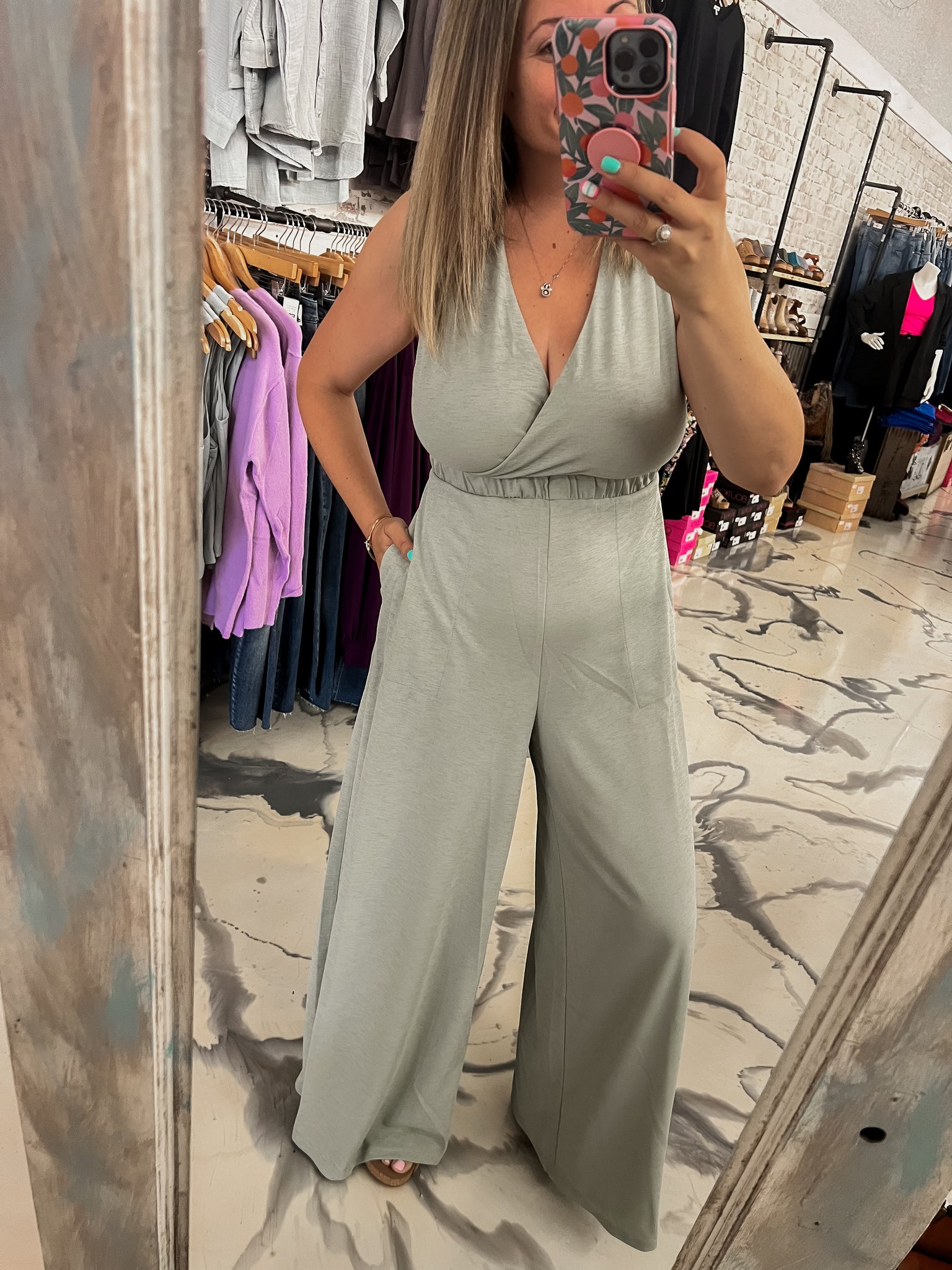 Crossing Lines Jumpsuit