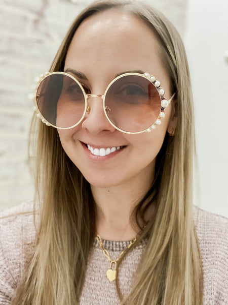 Fierce & Flirty Pearl Sunglasses