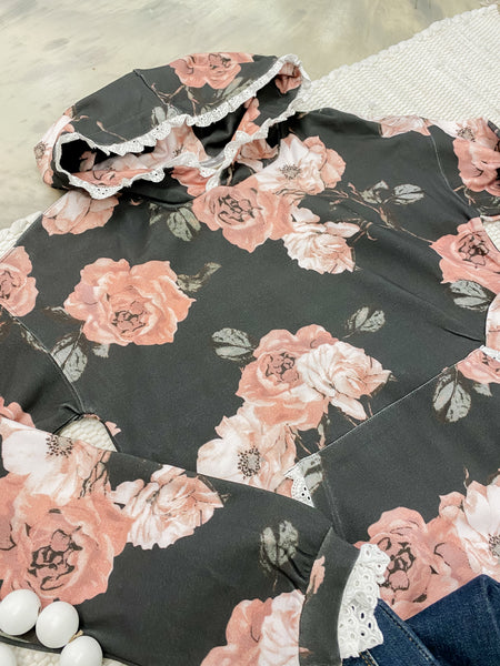 Ampersand Ave University Hoodie Blush & Blooms