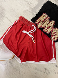 Maroon Drawstring Everyday Shorts