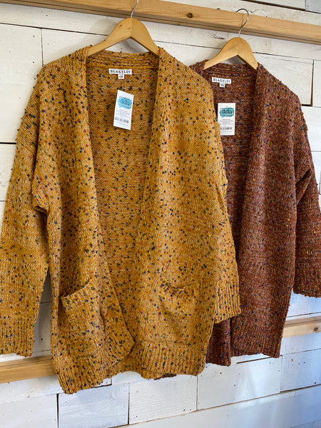 Fall Miley Dot Cardigan in Marigold