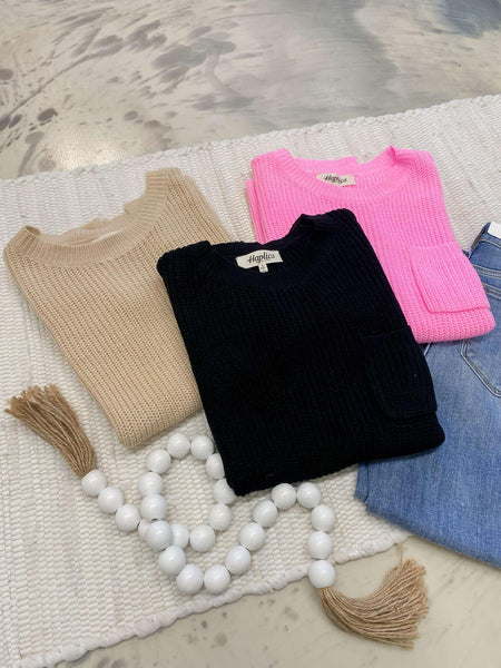 Oversized Loose Fit Ribbed Knit Sweater Top