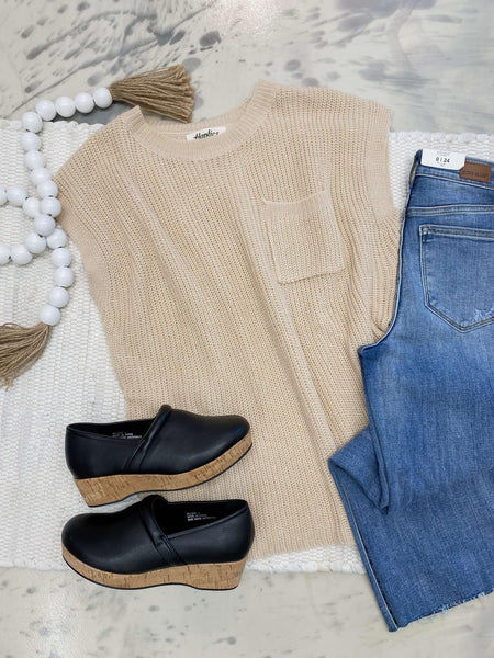 Oversized Loose Fit Ribbed Knit Sweater Top