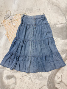 Sandy Denim Skirt